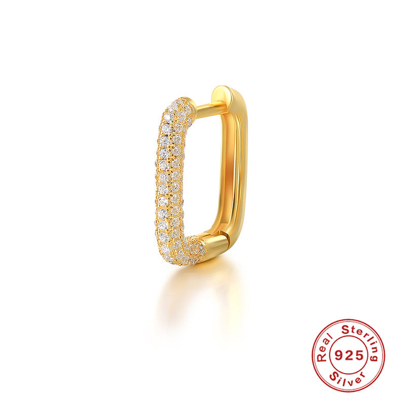 S925 Naomi Square Hoops