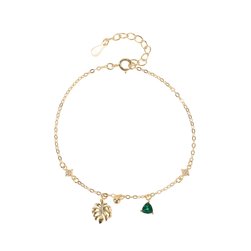 S925 Jumeirah Emerald Palm Bracelet