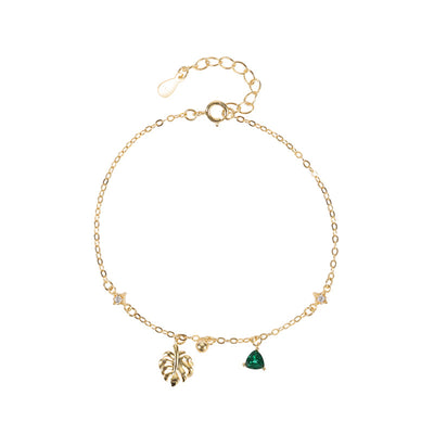 S925 Jumeirah Emerald Palm Bracelet